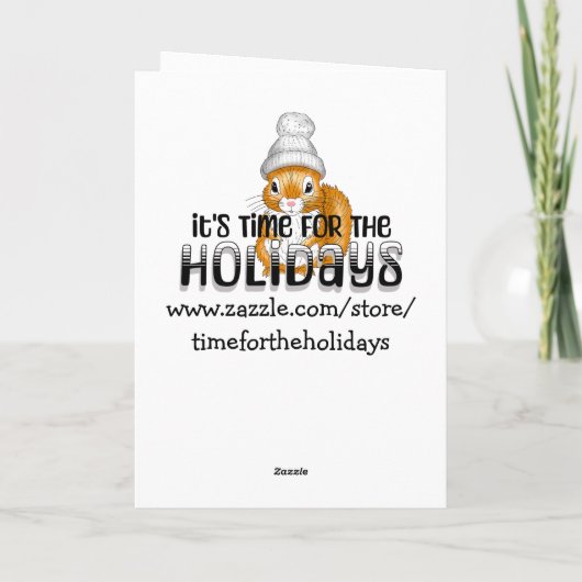 すりお洒落つきケーキパーソナライズされた誕生日 カード (裏面)