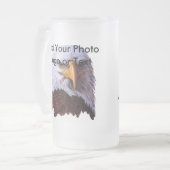 すりカスタムすみガラスのシュタイン フロストグラスビールジョッキ (正面左)