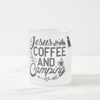 すりガラスのキャンプマグ フロストグラスマグカップ