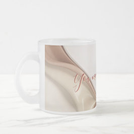 すりガラスのマグカップのグラフィックスタイリッシュ表示 フロストグラスマグカップ