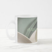 すりガラスのマグカップのグラフィックスタイリッシュ表示 フロストグラスマグカップ (左)