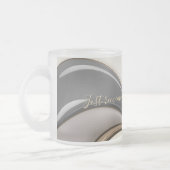 すりガラスのマグカップのグラフィックスタイリッシュ表示 フロストグラスマグカップ (左)