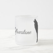 すりガラスのマグカップ – イエローストーンウルフ フロストグラスマグカップ (中央)