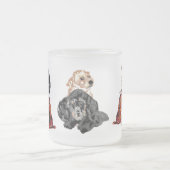 すりガラスのマグカップ：乾きを癒す フロストグラスマグカップ (中央)