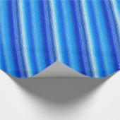 すりガラスストライプの – コバルト淡い色のとブルー ラッピングペーパー (角)