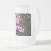 すりガラス製マグカップ フロストグラスビールジョッキ (正面右)