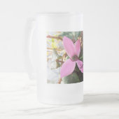 すりガラス製マグカップ フロストグラスビールジョッキ (正面左)