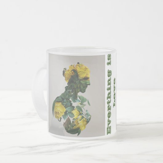 すりガラス製マグカップ フロストグラスマグカップ (正面左)