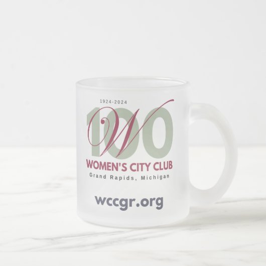 すりガラス製マグカップ フロストグラスマグカップ (右)