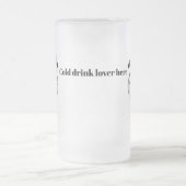 すりガラス製マグカップ：最も冷たい フロストグラスビールジョッキ (中央)