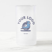 すりガラス製マグカップ(16 oz) フロストグラスビールジョッキ (中央)