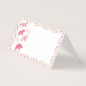 すり付き動物クッキー座席表テーブルデコール (正面)