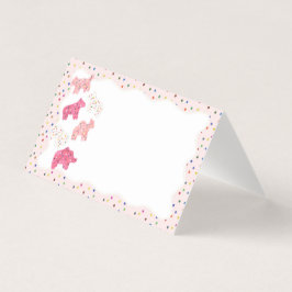 すり付き動物クッキー座席表テーブルデコール