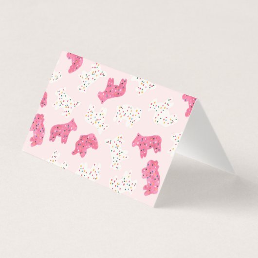 すり付き動物クッキー座席表テーブルデコール (裏面)