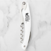 すり切らされた結び目-ロゴのワインオープナー ソムリエナイフ (正面)