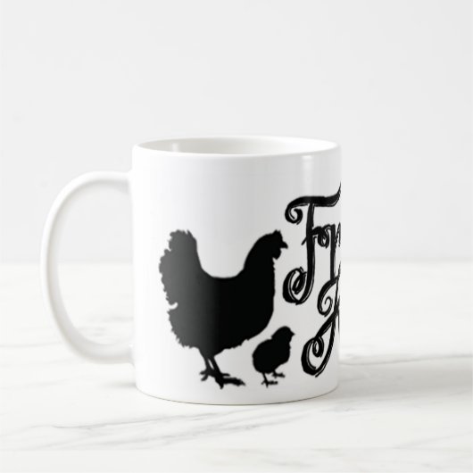 すり切らされた結び目-ロゴ11oz。 マグ (左)