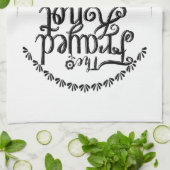 すり切らされた結び目-頂上の台所タオル キッチンタオル (折り畳み)