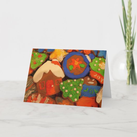 すり曇りジンジャーブレッドCookie シーズンカード (正面)