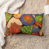 すり曇りジンジャーブレッドCookie ランバークッション (ブランケット)