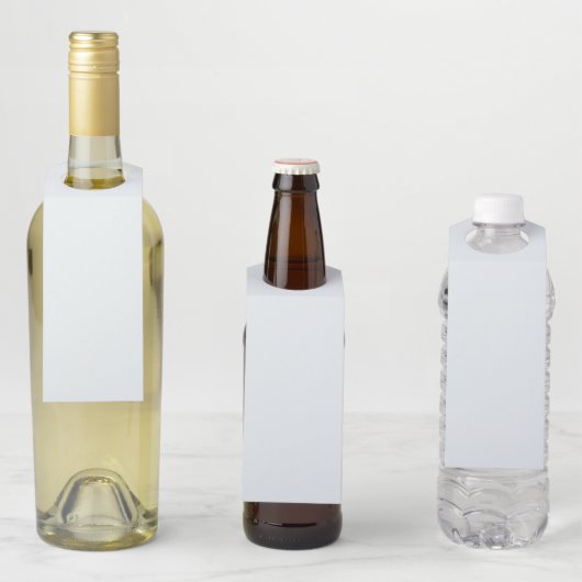 すり白無地の色 |クラシック |エレガント | ボトルネックタグ (インサイチュ)