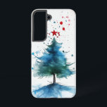 すり開花 SAMSUNG GALAXY S22ケース<br><div class="desc">氷のような優雅さで咲く柔らかい青い花は、雪に覆われた霧の上に置かれる。</div>