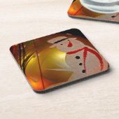 すり雪だるまオーナメント コースター (左側)