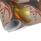 すり雪だるまオーナメント ラッピングペーパー (ロールコーナー)