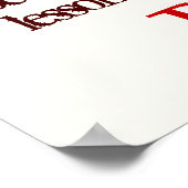 ~するために秋を知るために傷つける ポスター (角)