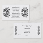 ～するためのクーポン与え 割引カード (正面/裏面)