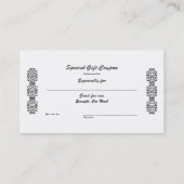 ～するためのクーポン与え 割引カード (裏面)