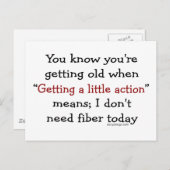 ~するとあなたは年を取る。 ポストカード (正面/裏面)