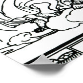 すると女王さまが部屋の中に舞い込みました ポスター (角)