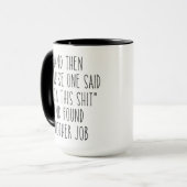 すると賢い人は「この種の*it」と言ったおもしろい マグカップ (正面左)