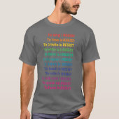 ~するには抵抗する Tシャツ (正面)