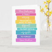 〜するのが不可能と思う驚くべき先生懸命忘れ カード (黄色い花)