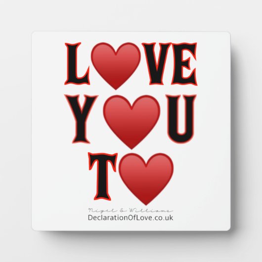 ～するのが大好きだ フォトプラーク (正面)