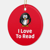 ～するのが大好読き セラミックオーナメント (左)