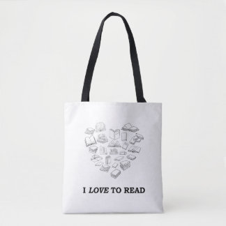 ~するのが大好読き トートバッグ