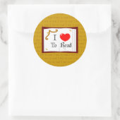 ～するのが大好読き ラウンドシール (バッグ)