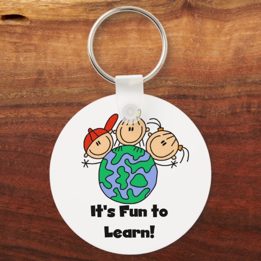 ～するのはおもしろい学だ キーホルダー (正面)