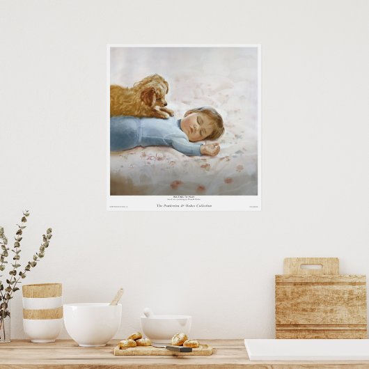 ～するのを待っ遊ている ポスター (キッチン)