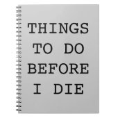 するべき事前に私ノート死ぬため ノートブック (正面)