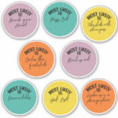 ~する可能性が最も高い シール (正面)