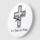 〜する時だ祈。 ラージ壁時計 (傾斜)