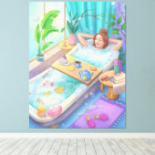 ～する時リラックス間 キャンバスプリント (インサイチュ (ウッドフロア))