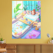 ～する時リラックス間 キャンバスプリント (インサイチュ (リビング))