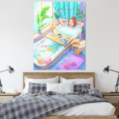 ～する時リラックス間 キャンバスプリント (インサイチュ (寝室))