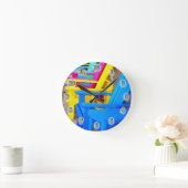 ～する時リラックス間 ラウンド壁時計 (ホーム)