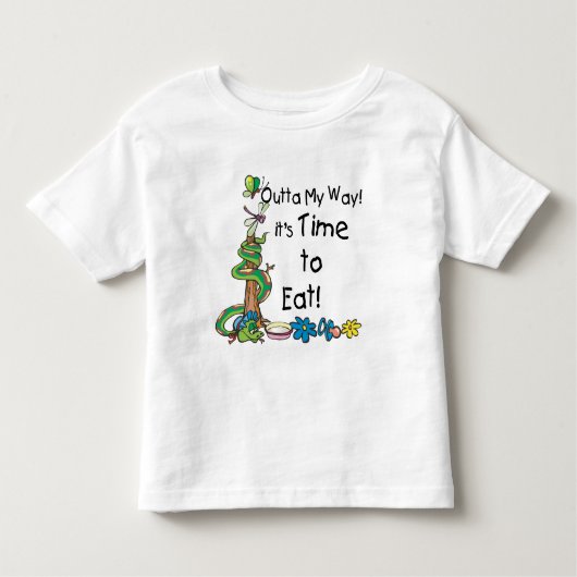 ～する時食べ間 トドラーTシャツ (正面)