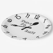 ～する時食べ間 ペーパープレート (アングル)